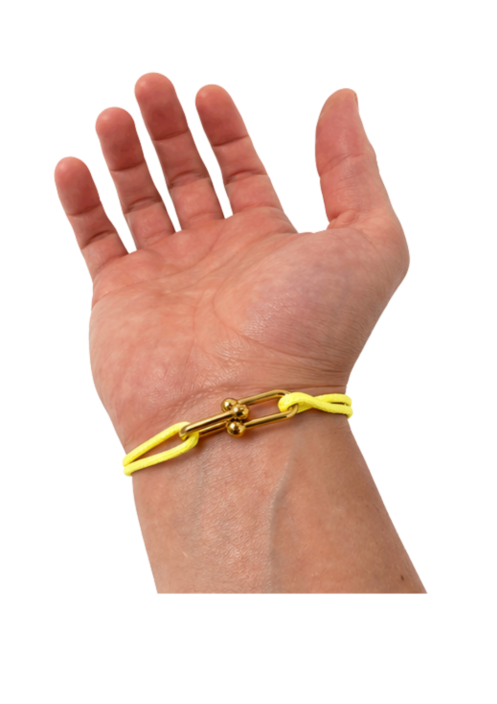 Au Aurém Gold Horseshoe Bracelet — Yellow