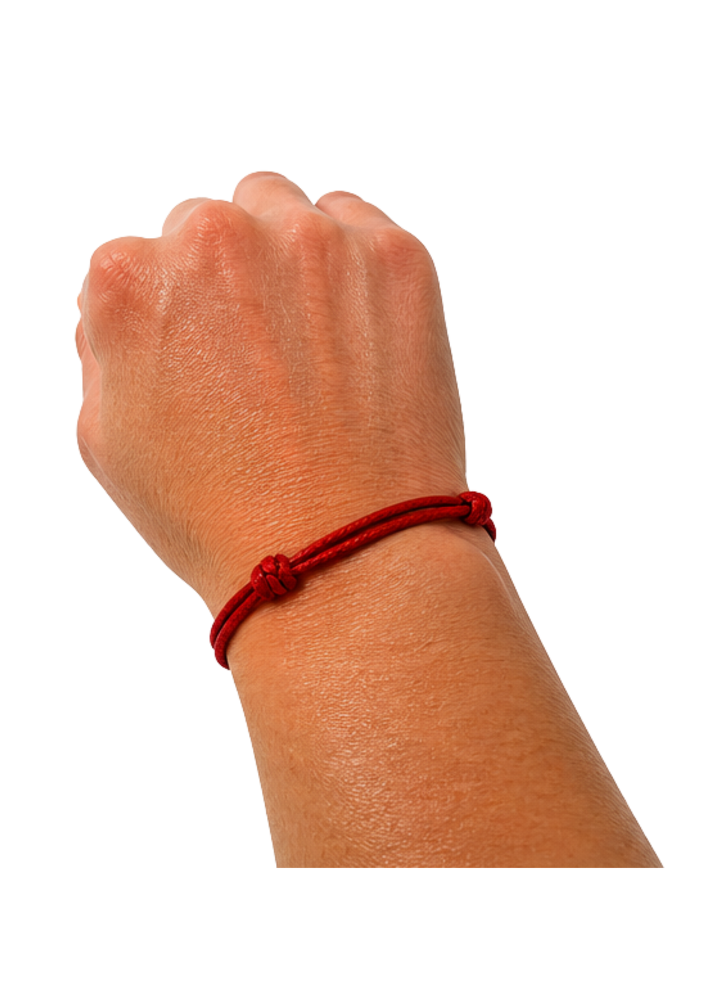 Au Aurém Gold Horseshoe Bracelet — Crimson Red