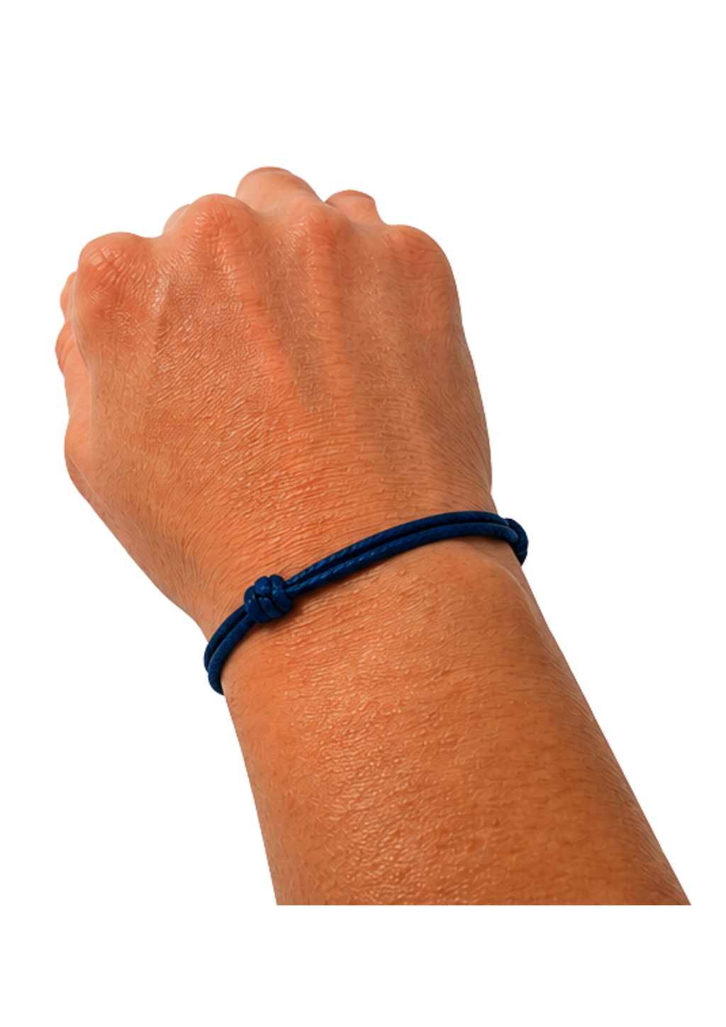 Au Aurém Gold Horseshoe Bracelet — Navy Blue