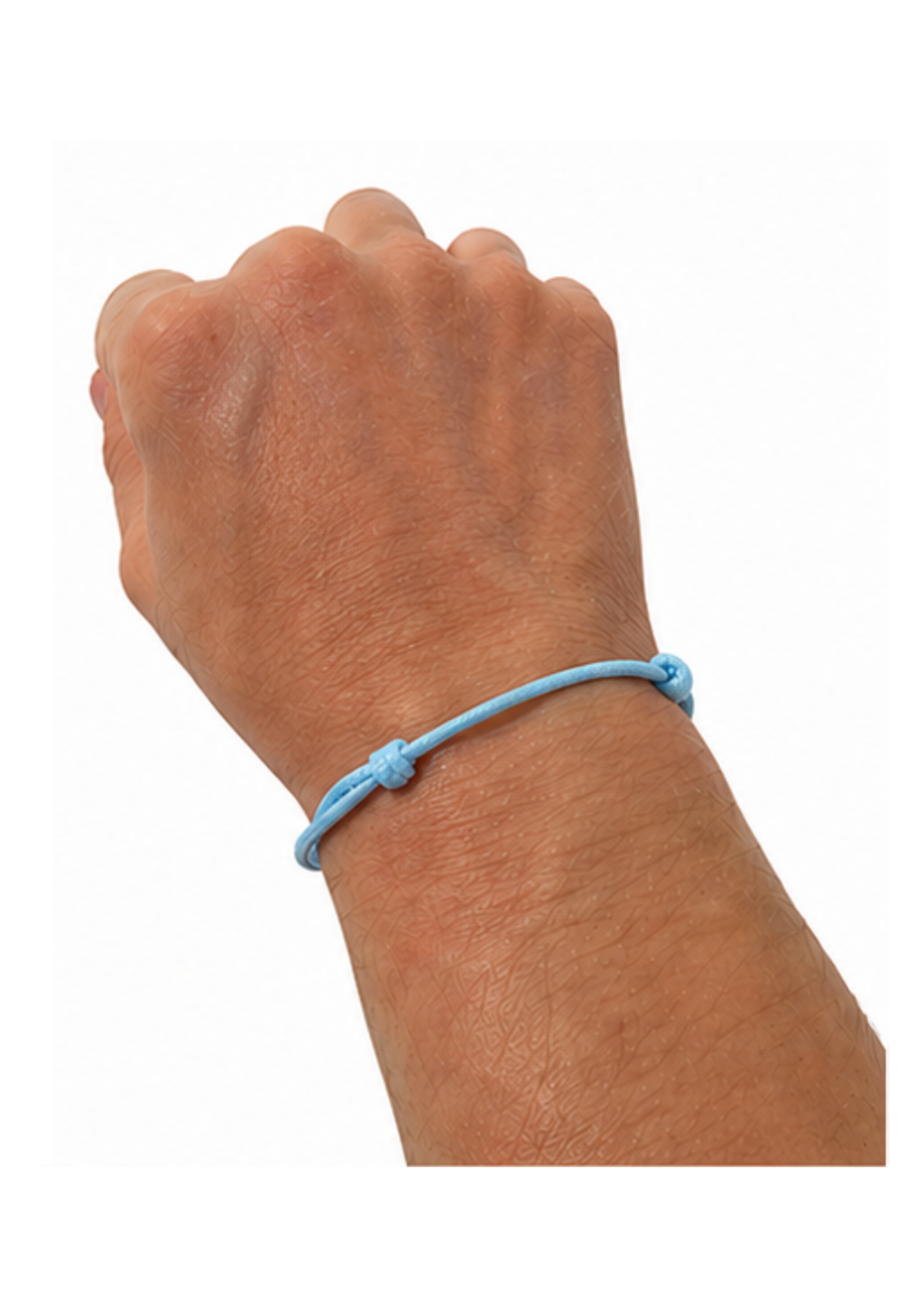 Au Aurém Gold Horseshoe Bracelet — Sky Blue