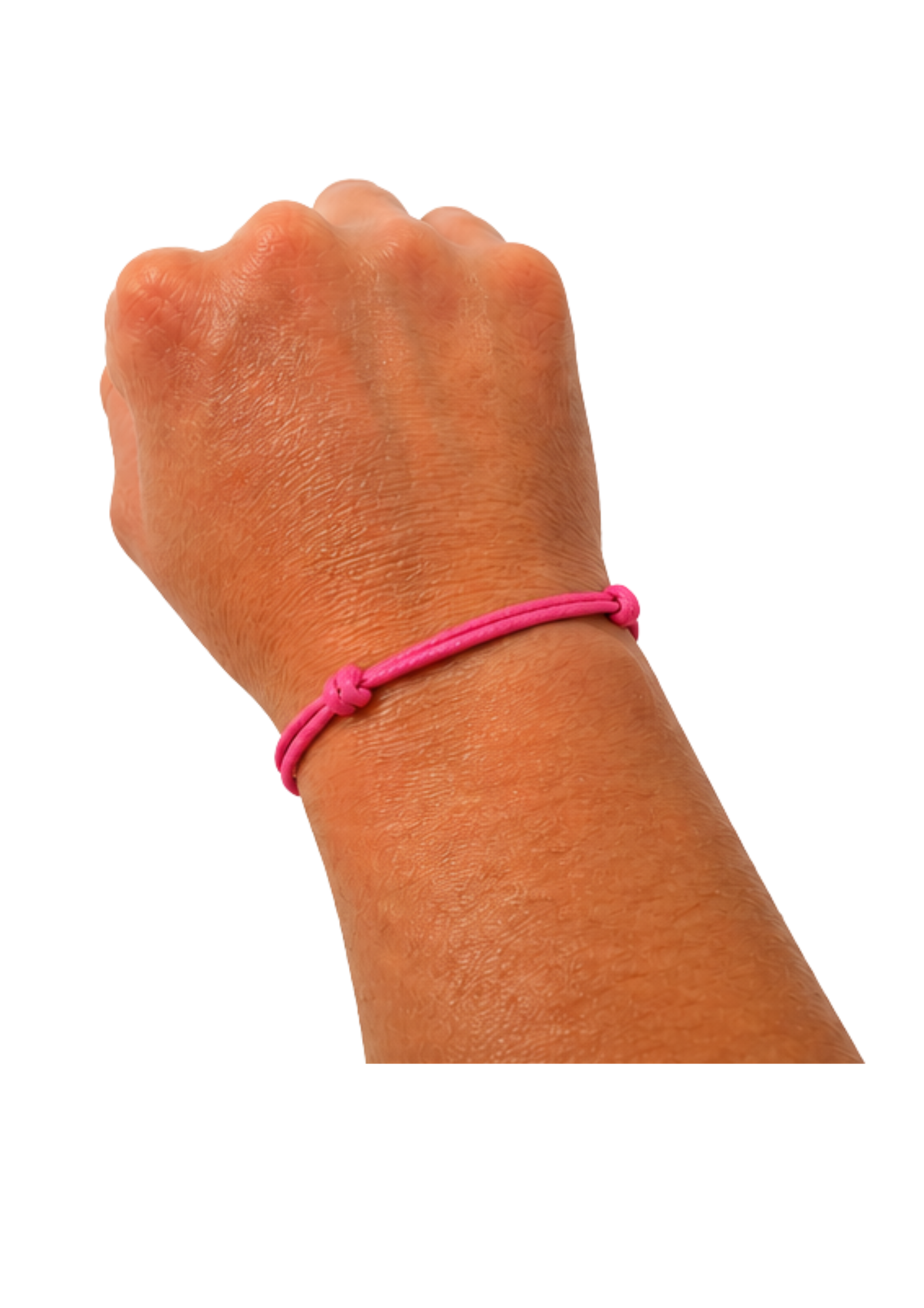 Au Aurém Gold Horseshoe Bracelet — Dark Pink