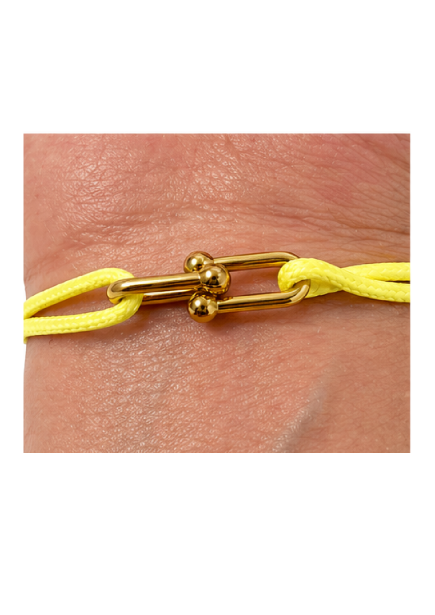 Au Aurém Gold Horseshoe Bracelet — Yellow
