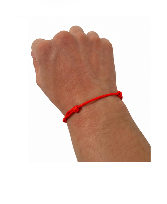 Au Aurém Gold Horseshoe Bracelet — Cherry Red